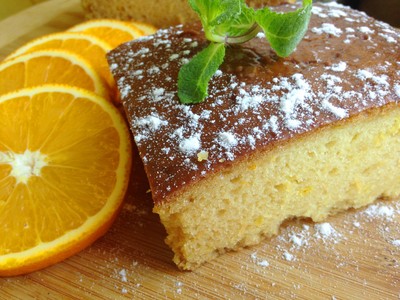 Бисквит на кефире цитрусовый